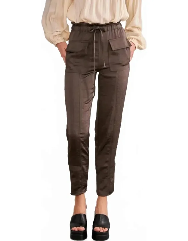 Santa Satin Cargo Pants