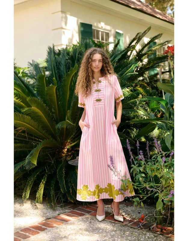 Short Sleeve Maxi Kaftan Dress