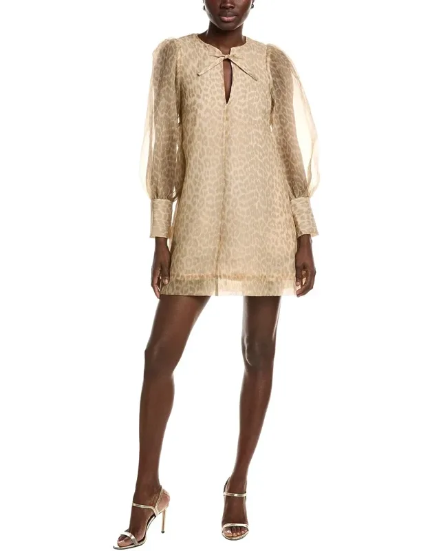 Organza A-shaped Mini Dress