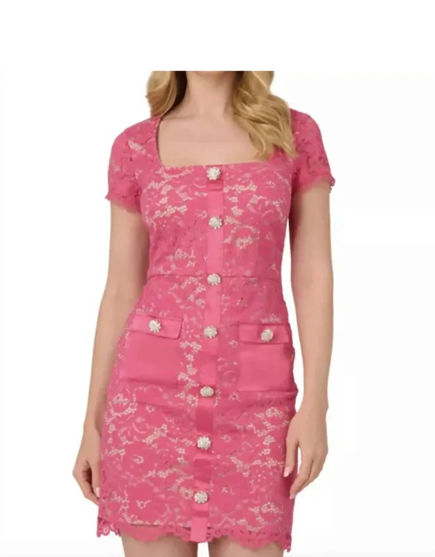Corded Lace Short Dress