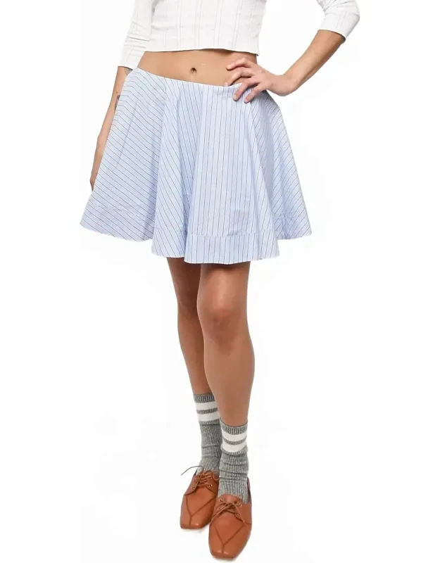 Cotton Mini Circle Skirt