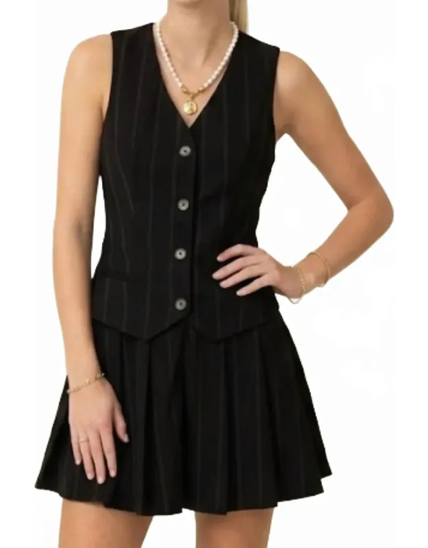Sleeveless Blazer Mini Dress