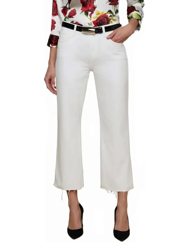 High Rise Crop Wide Leg Pants