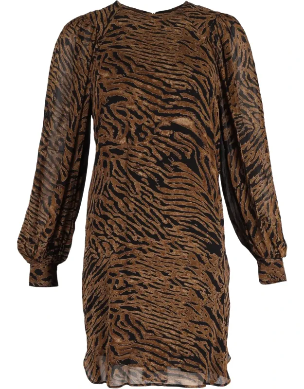 Tiger Print Shift Dress
