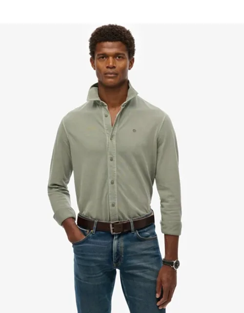 Vintage Destroy Pique Long Sleeve Shirt