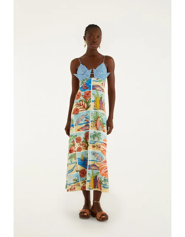 Summer Diary Paper Boat Maxi Dress