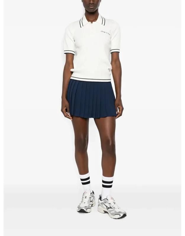 Cable-knit Polo Shirt
