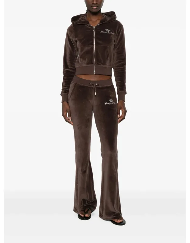 Rhinestone-embellished Track Pants
