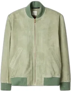 Suede Bomber Jacket
