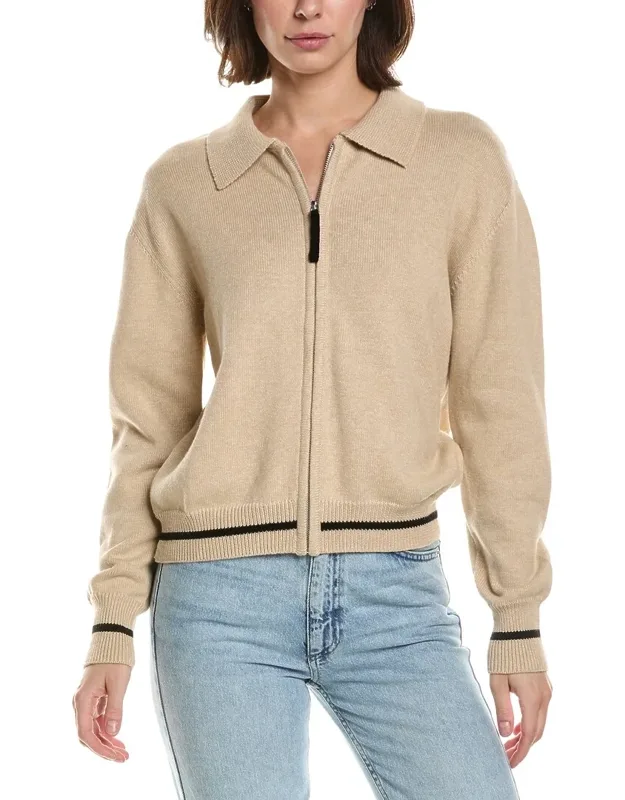 Varsity Zip Through Jacket