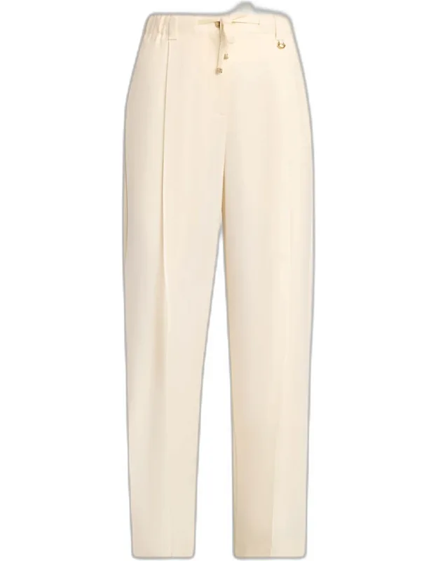 Wool Gabardine Tailored Pants