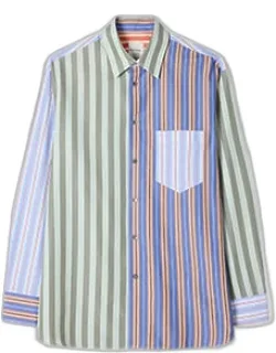 Mix Up Stripe Cotton Shirt