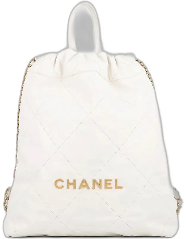 22 Small Shiny Calfskin Backpack Bag