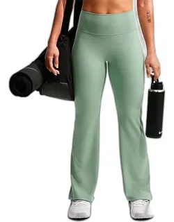 Seamless Front High-waisted Flared Leggings