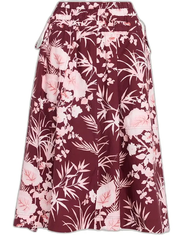 Printed Midi Skirt