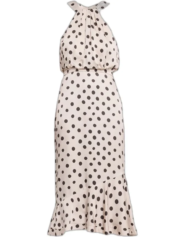 Polka-dot Midi Dress