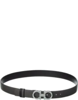 Gancini Reversible & Adjustable Leather Belt