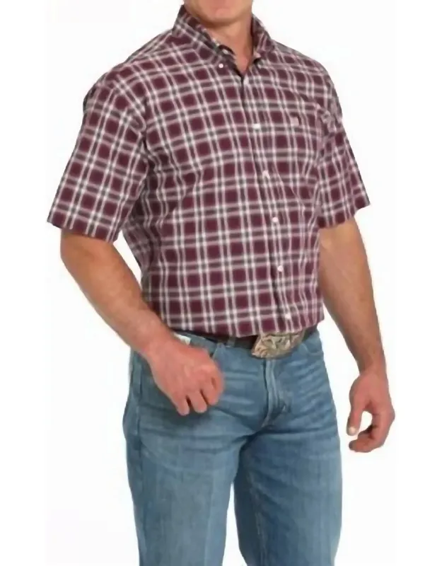 Plaid Classic Short Sleeve Shirt