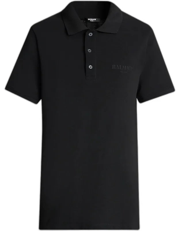 Embroidered Vintage-logo Cotton Polo Shirt
