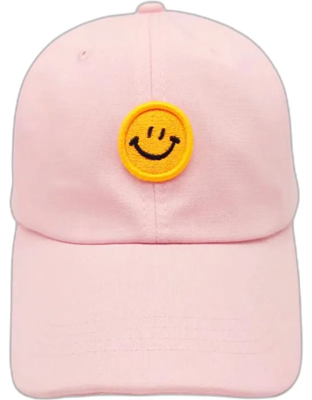 Smile Accented Solid Baseball Cap