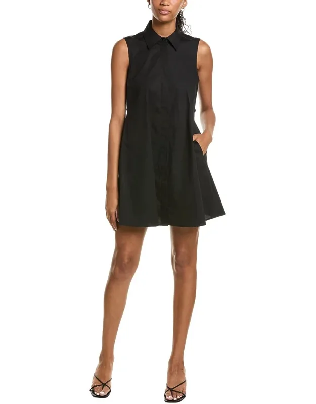 Sleeveless Trapeze Mini Dress