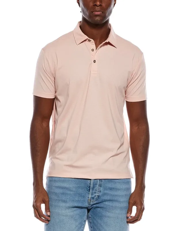 Pinweave Hybrid Stripe Polo Shirt