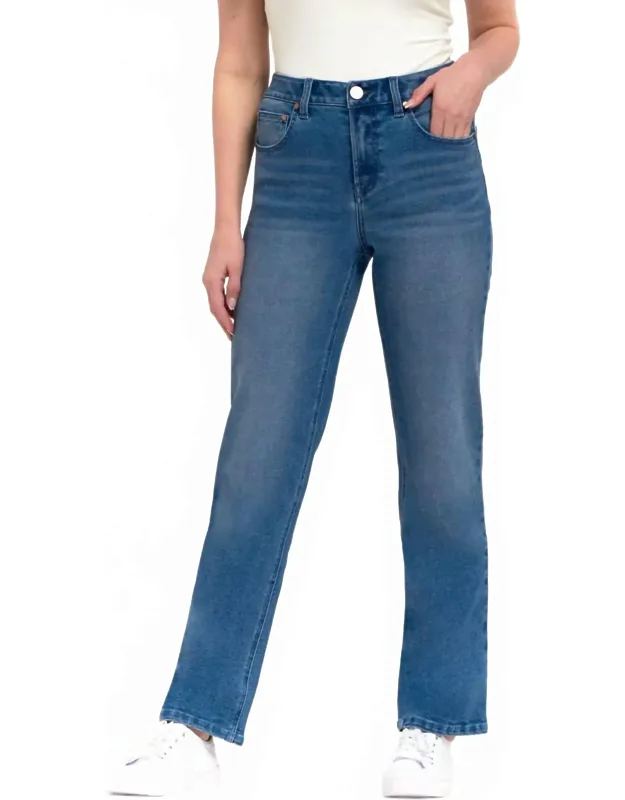 High Rise Straight Leg Jeans