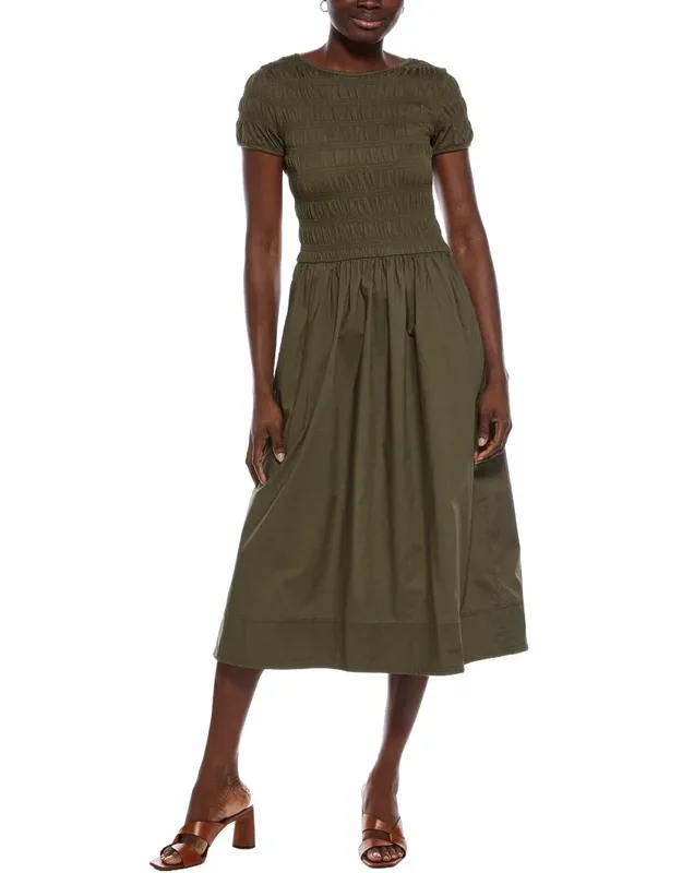 Abruzzo Smocked Midi Dress