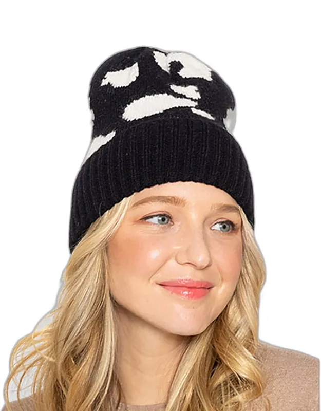 Ribbed Knit Cuff Beanie Hat