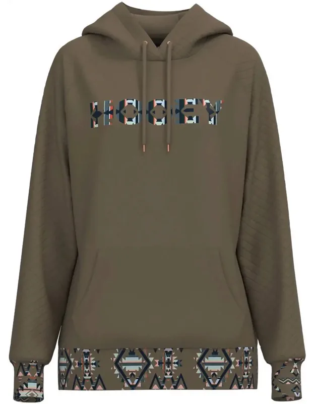 Shitake Quilted Aztec Hoodie