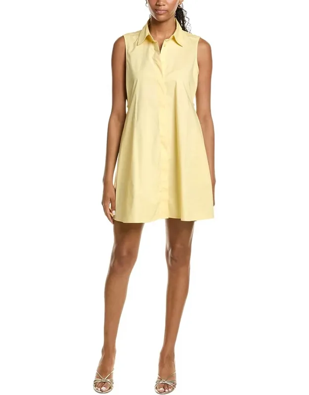 Sleeveless Trapeze Mini Dress