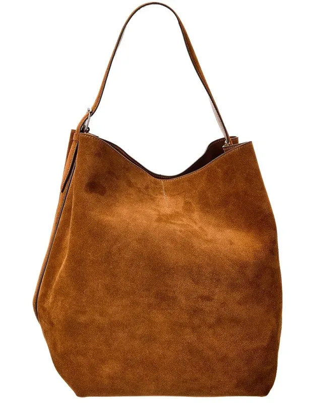 Belted Suede Tote