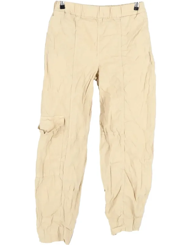 Washed Canvas Elasticated Curve Pants
