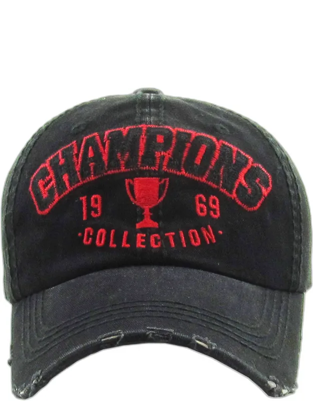 Champions 1969 Collection Vintage Baseball Cap - Crown Circumference 23" - Crown Height 4.25"