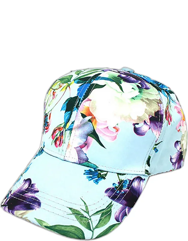 Floral Print Baseball Cap