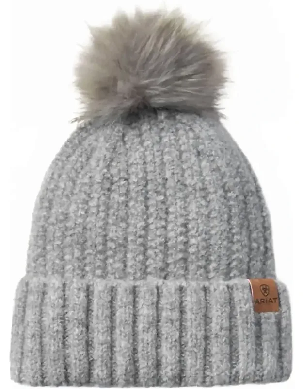 Chilton Faux Fur Soft Knit Pom Beanie