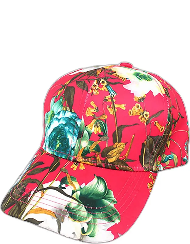 Floral Print Baseball Cap