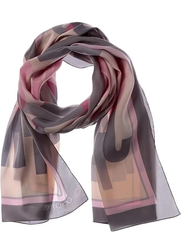 Logo Silk Scarf