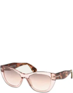 Cara Acetate Cat-eye Sunglass