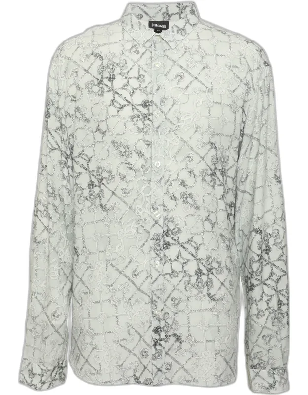 Printed Viscose Long Sleeve Shirt