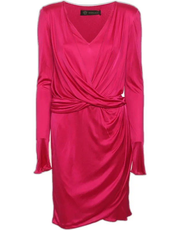 Jersey Draped Midi Dress