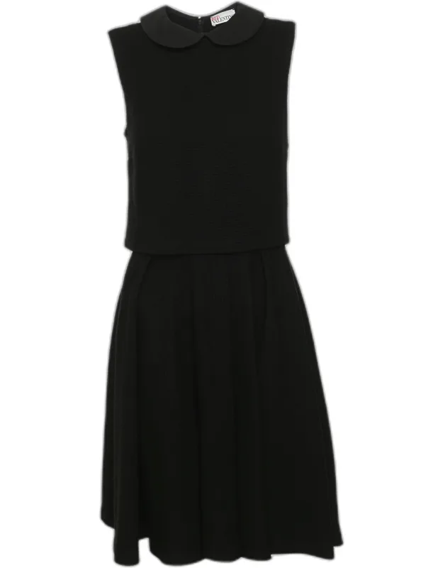 Textured Jersey Sleeveless Midi Dress