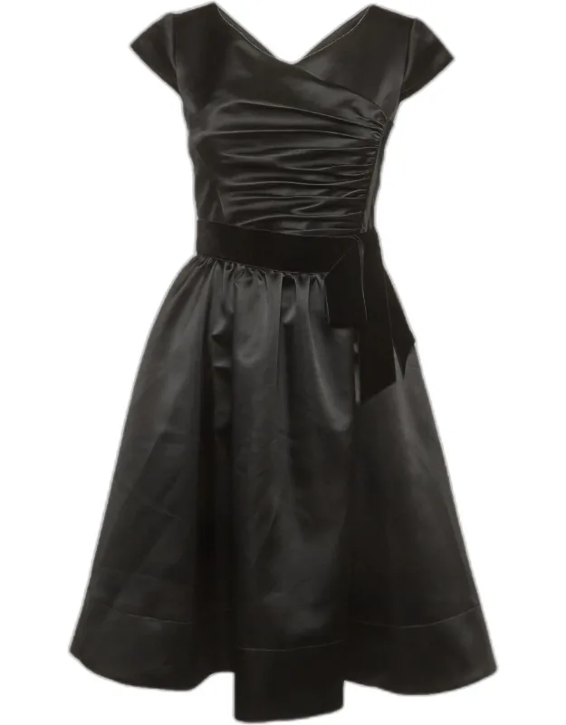Satin Draped Short Dress