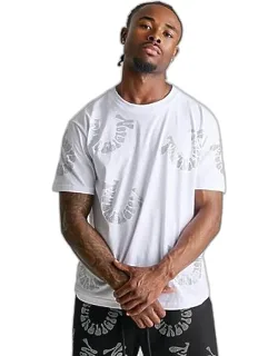 Warped Logo Rhinestone Heavyweight T-shirt