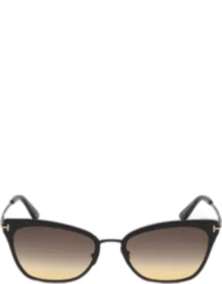Dramatic Metal Cat-eye Sunglasses