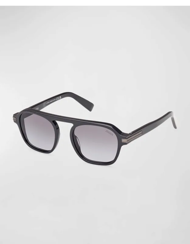 Aurora Ii Acetate Rectangle Sunglasses