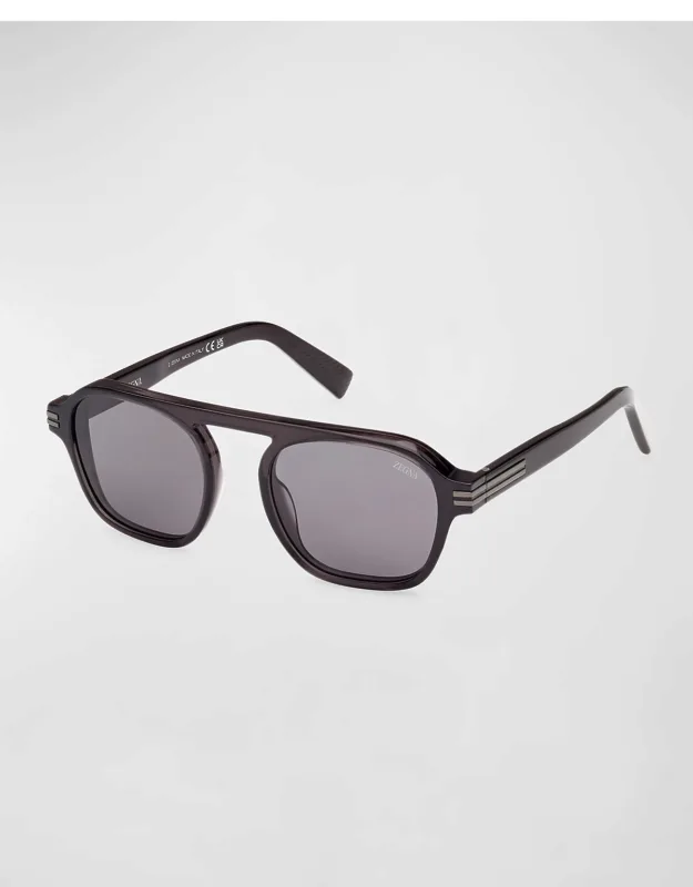 Aurora Ii Acetate Rectangle Sunglasses