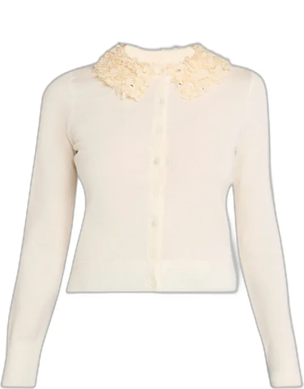 Embellished Merino Cardigan