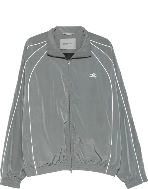 Piping-detail Logo-print Jacket