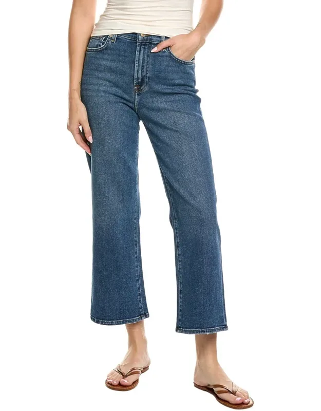 Cropped Alexa Jean With Belt Loops And Classic Five-pocket Styling